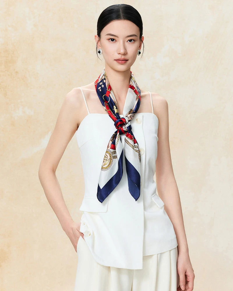 Vintage Chain Silk Scarf - DAISYSILK