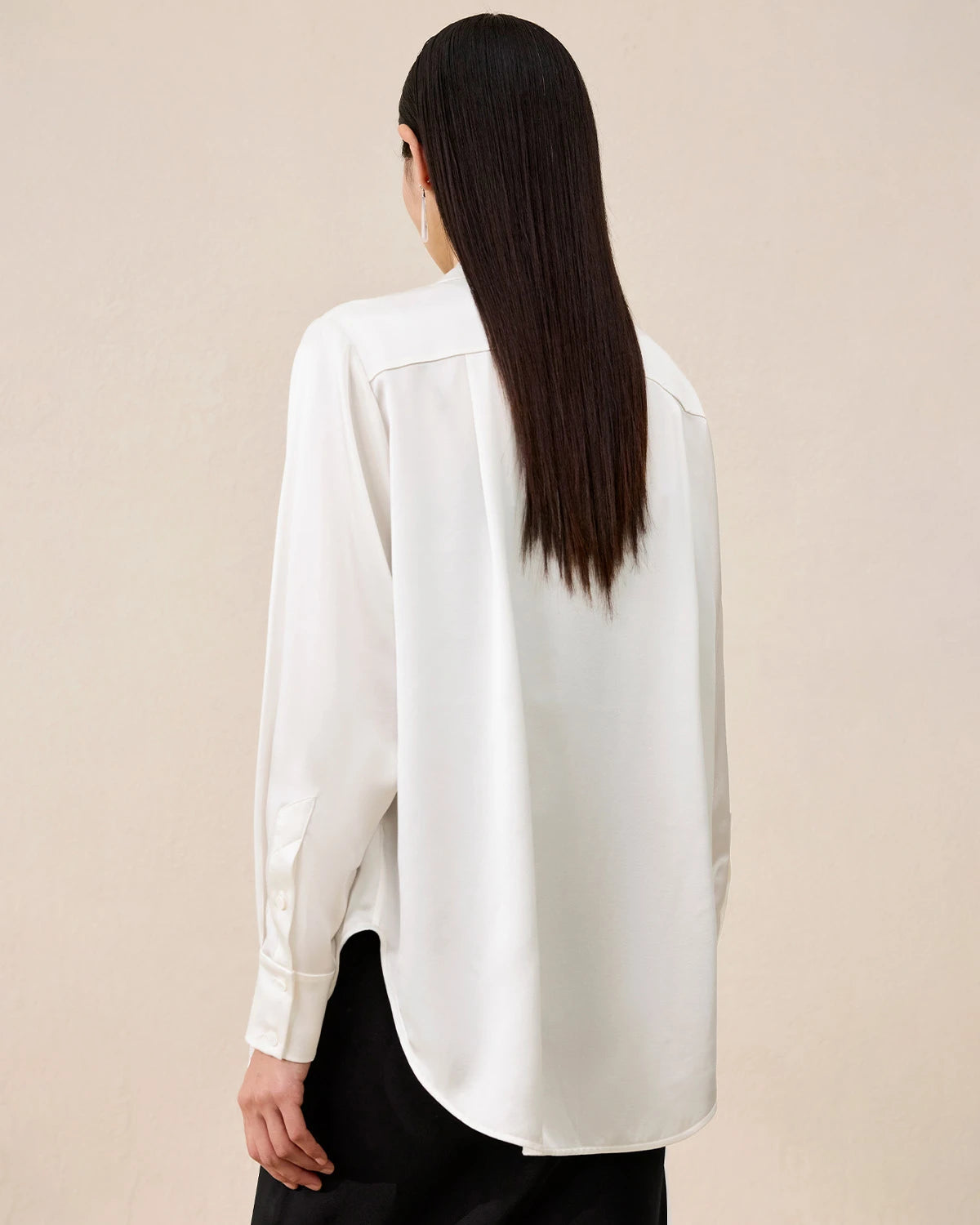 Women's Washable Silk Blouse Basic Style - DAISYSILK