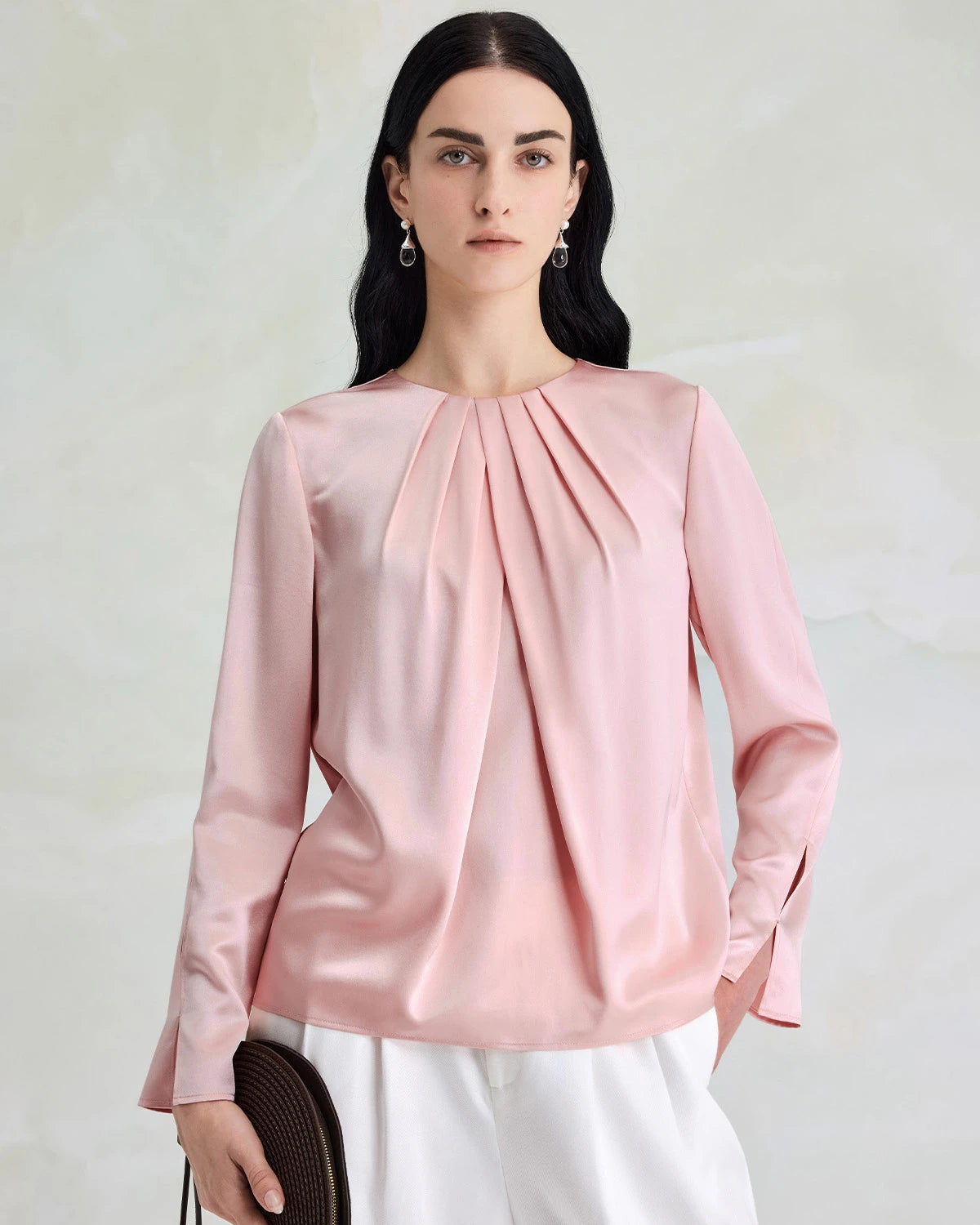 Elegant Washable Silk Pullover Blouse - DAISYSILK