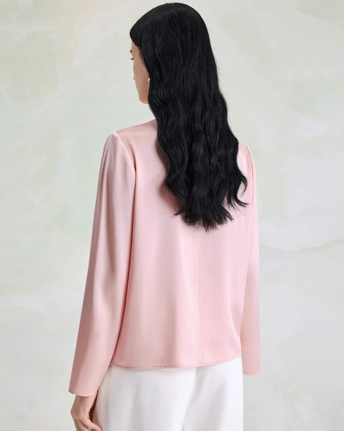 Elegant Washable Silk Pullover Blouse - DAISYSILK