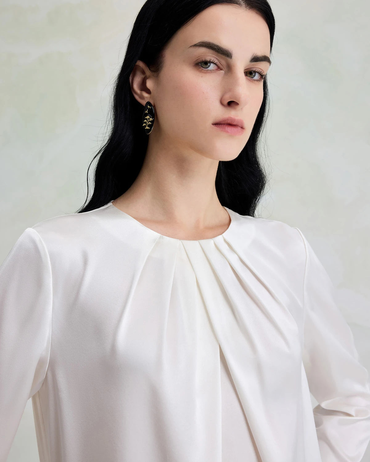 Elegant Washable Silk Pullover Blouse - DAISYSILK