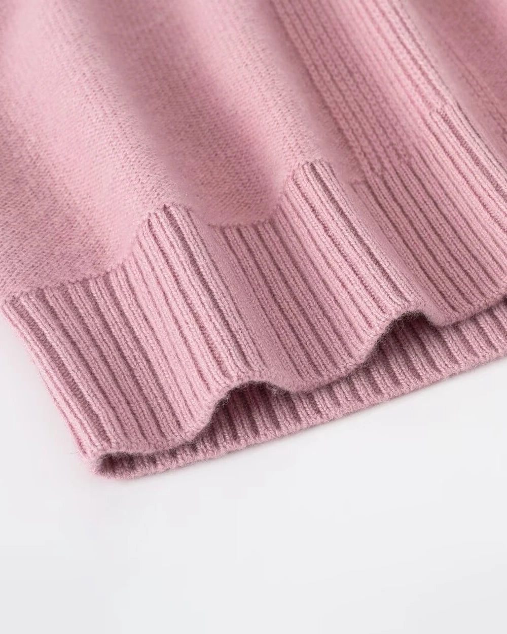 Deep V Neck Cashmere Vest, Pink