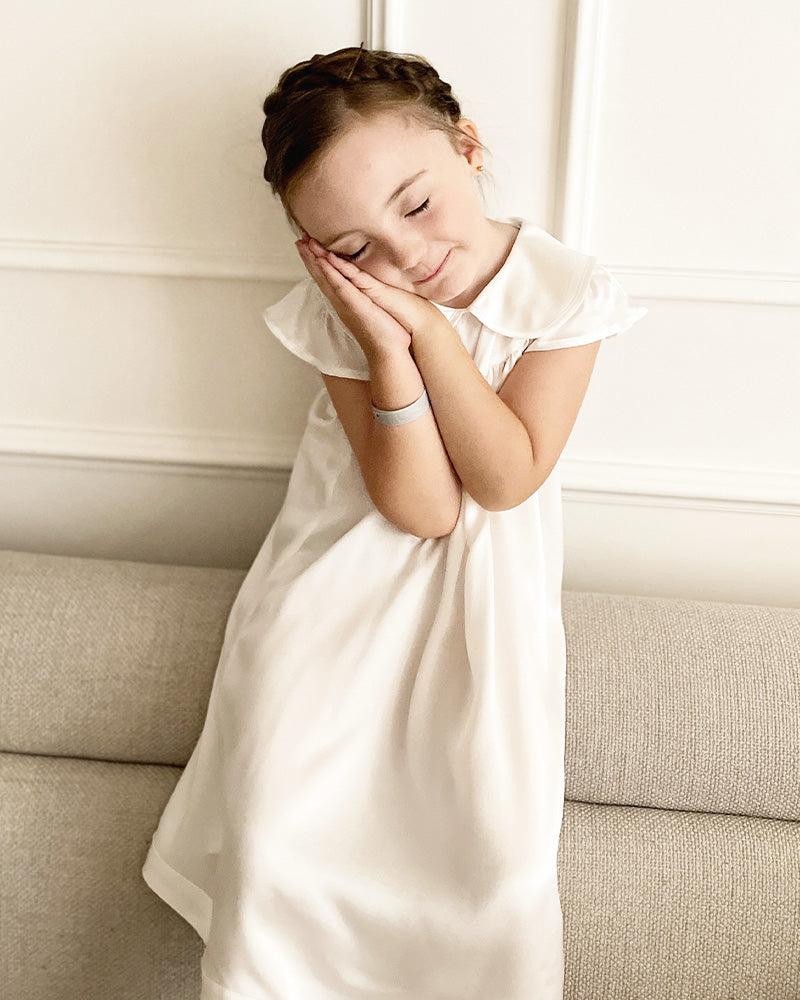 Kids Baby Girl Silk Nightgown - DAISYSILK