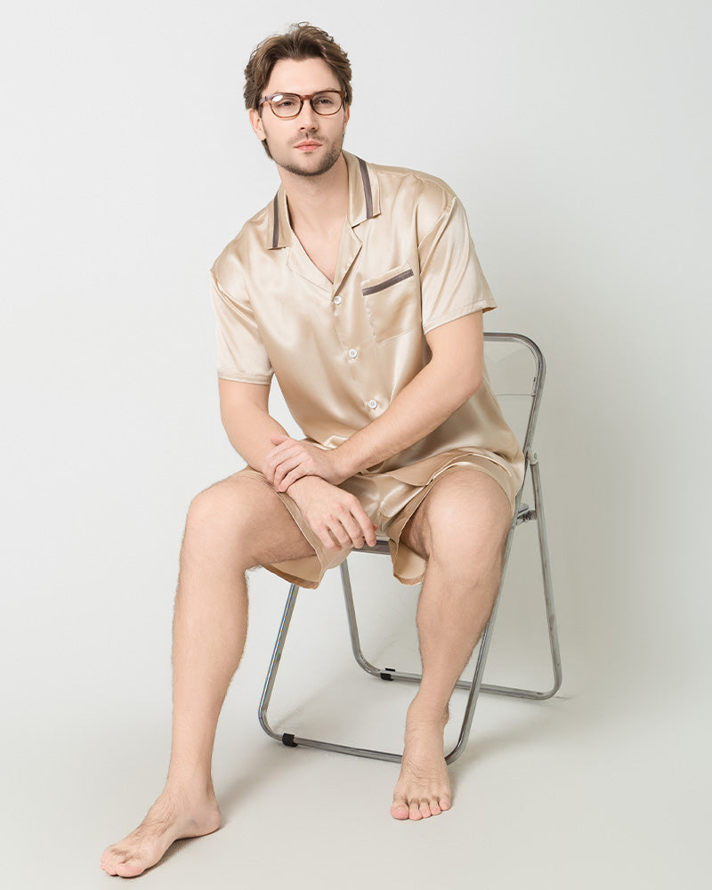 Classic Silk Short Pajamas Set