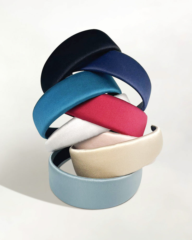 Silk 4cm Wide Border Hairband - DAISYSILK