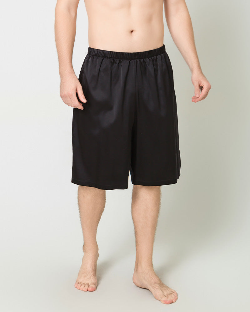 Silk Knee Elastic Waist Satin Underwear