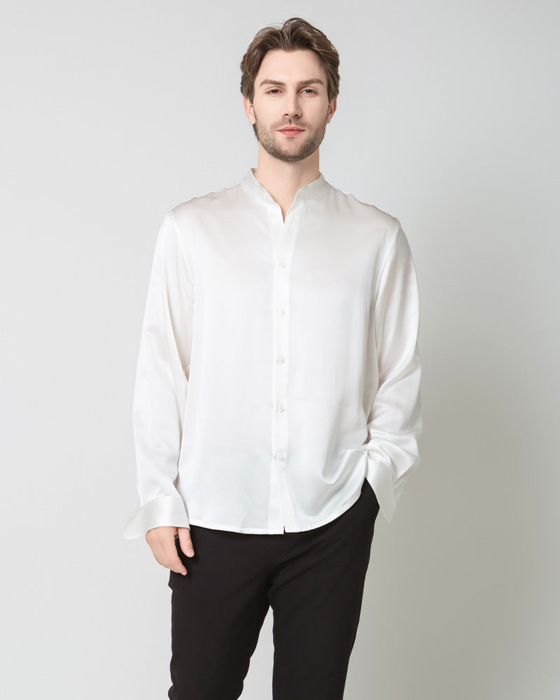 Silk Casual Long Sleeve Shirt