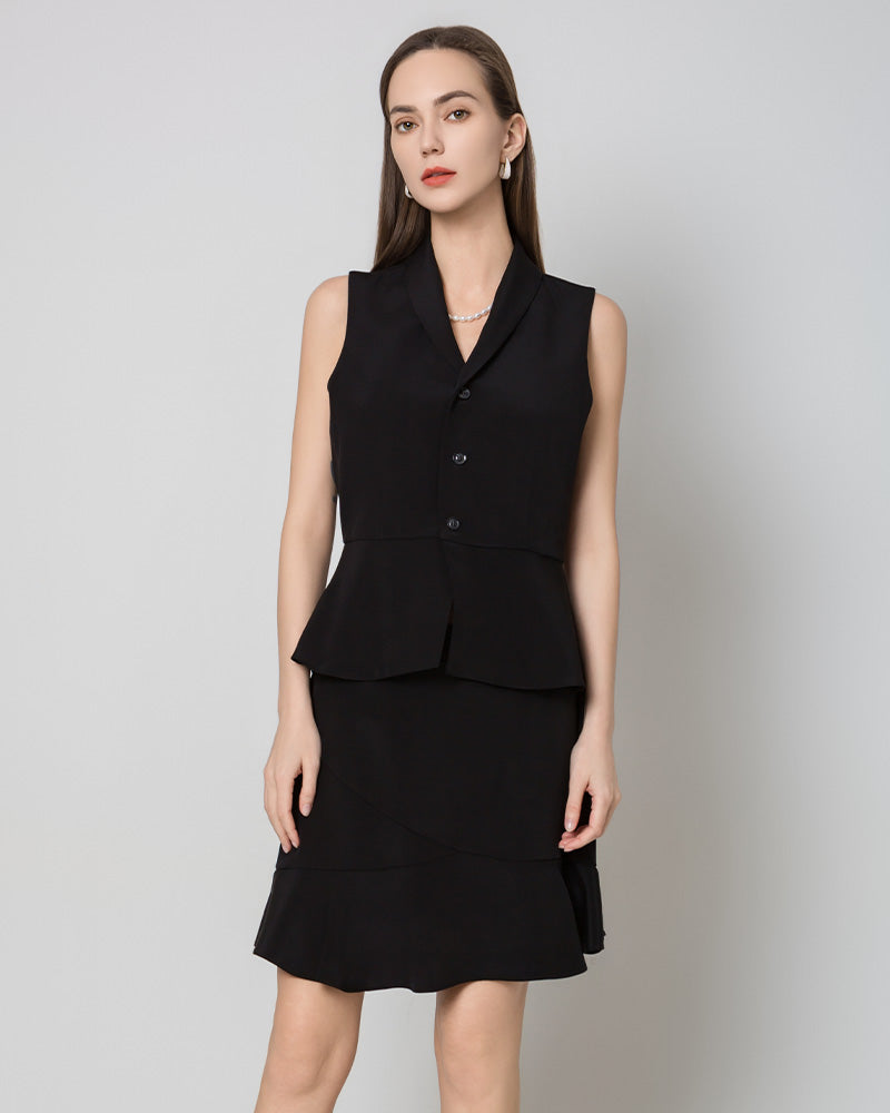 40 Momme V Neck Silk Vest