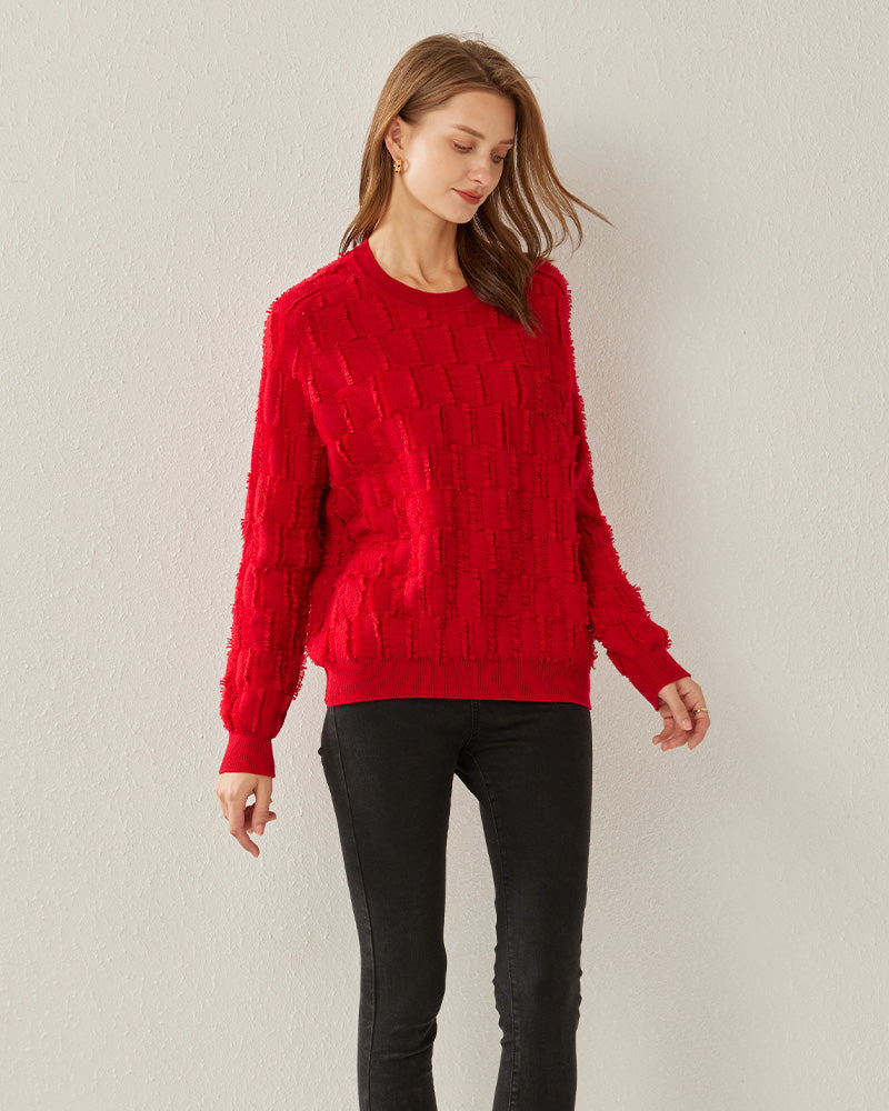 Crew Neck Luxe Cashmere Sweater - DAISYSILK