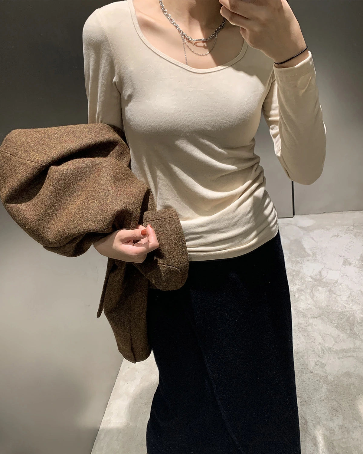 Women's Brushed Thermal Underwear Set - DAISYSILK