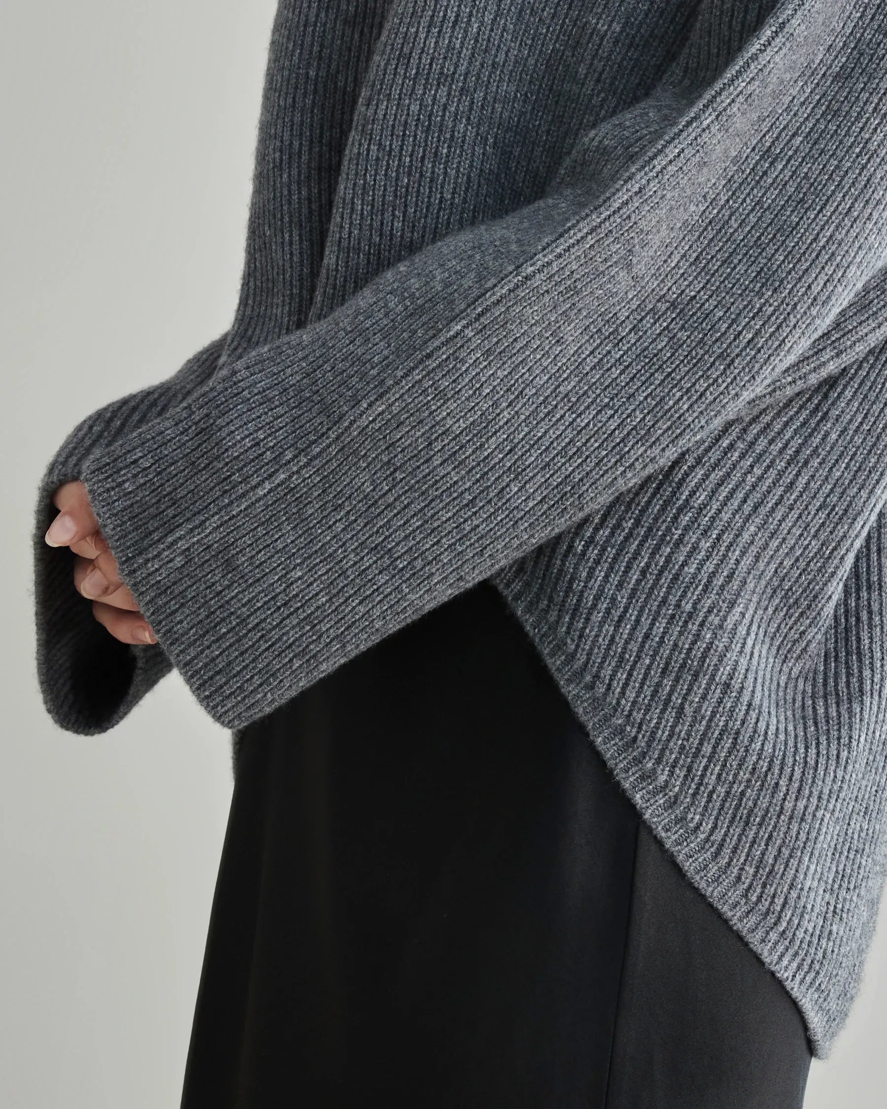 Women's Loft Crew Neck Cashmere Sweater, Grey