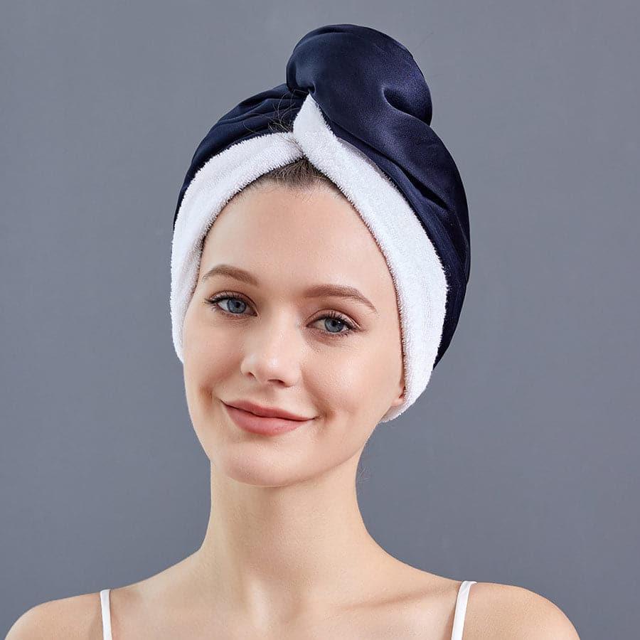 Silk Double Sided Wear Hair Drying Cap