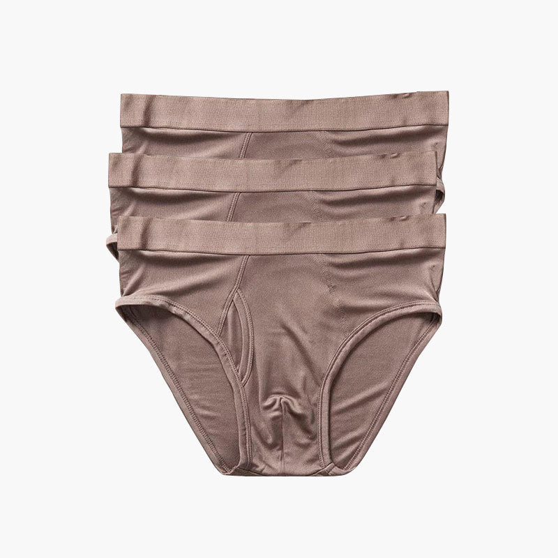 100% Silk Knit Men's Briefs for Men 3Pcs - DAISYSILK