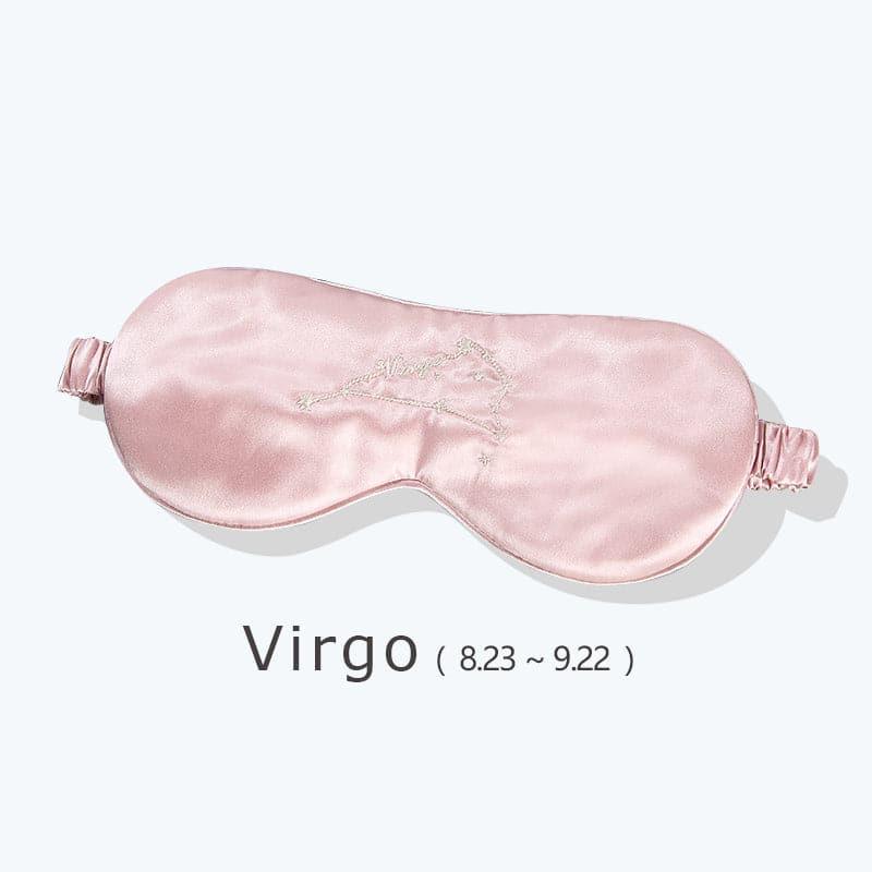 12 Constellation Pink Silk Sleep Mask 22 Momme - DAISYSILK