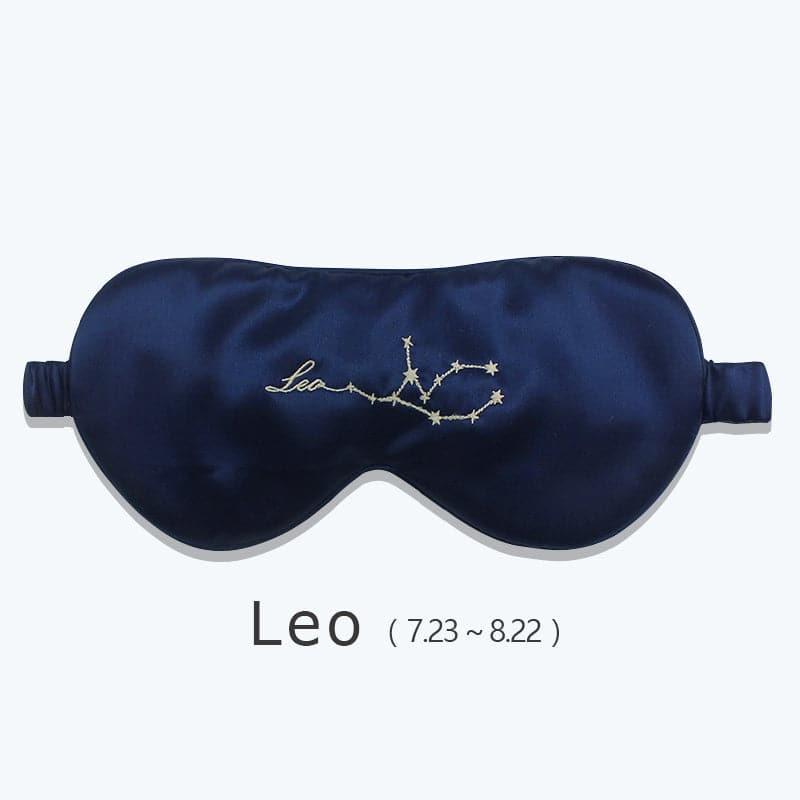 12 Constellation Silk Eye Mask, Navy