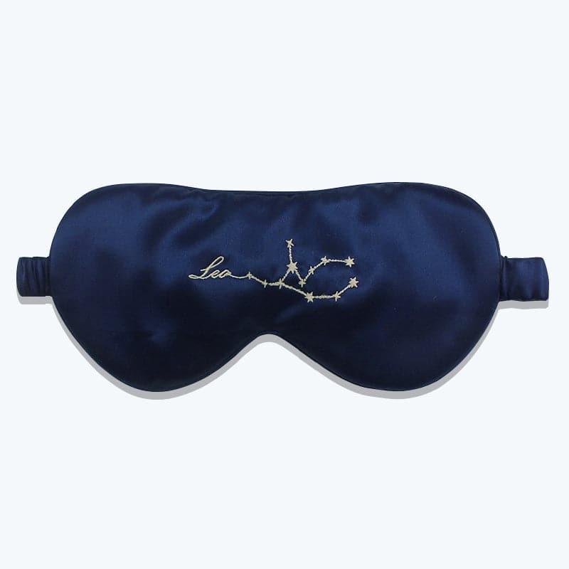 12 Constellation Silk Eye Mask, Navy