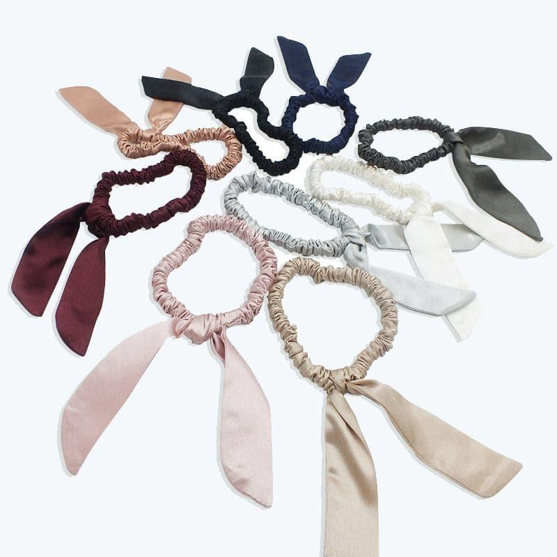 22 Momme Tail Elegant Silk Hair Bands - DAISYSILK