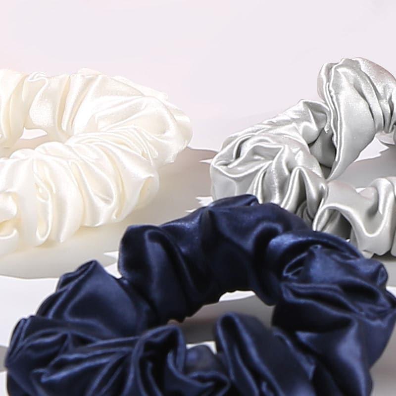 22 Momme 2.5 CM Silk Hair Loop Scrunchy 4PCS Set - DAISYSILK