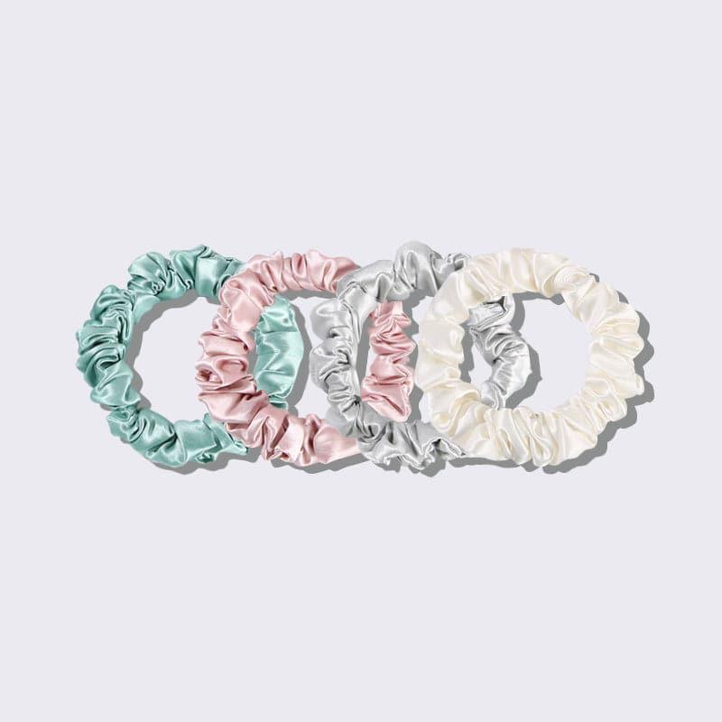 22 Momme 2.5 CM Silk Hair Loop Scrunchy 4PCS Set - DAISYSILK