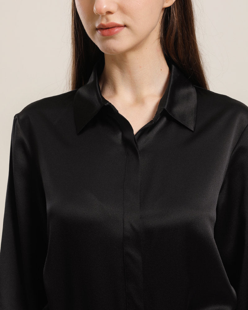 22 Momme Silk Outwear Dress - DAISYSILK