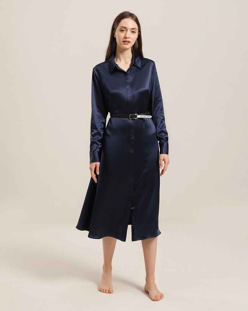 22 Momme Silk Outwear Dress - DAISYSILK