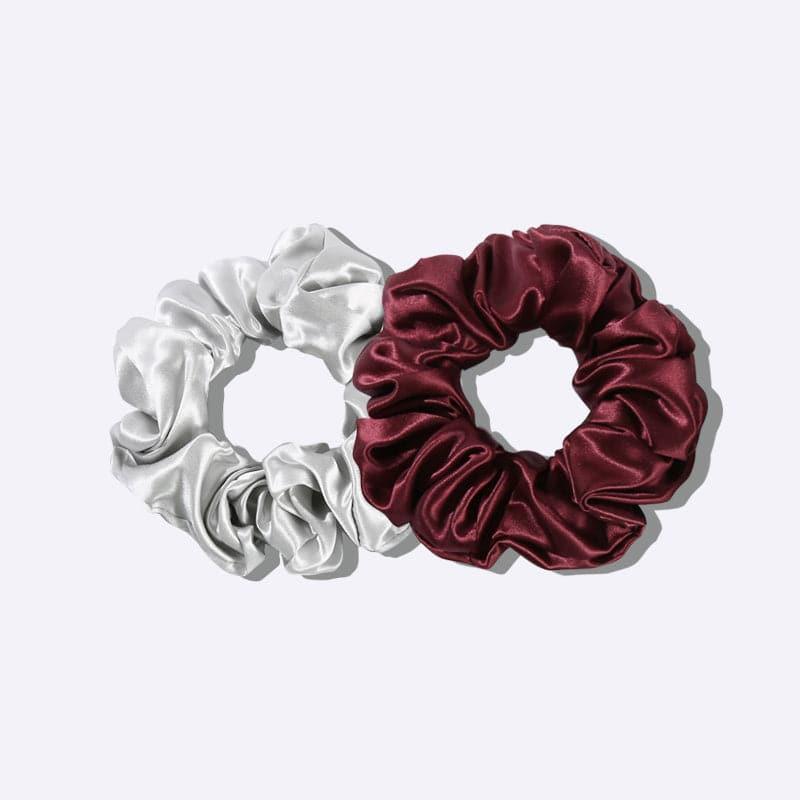 22 Momme Large Silk Hair Scrunchies 2PCS - DAISYSILK