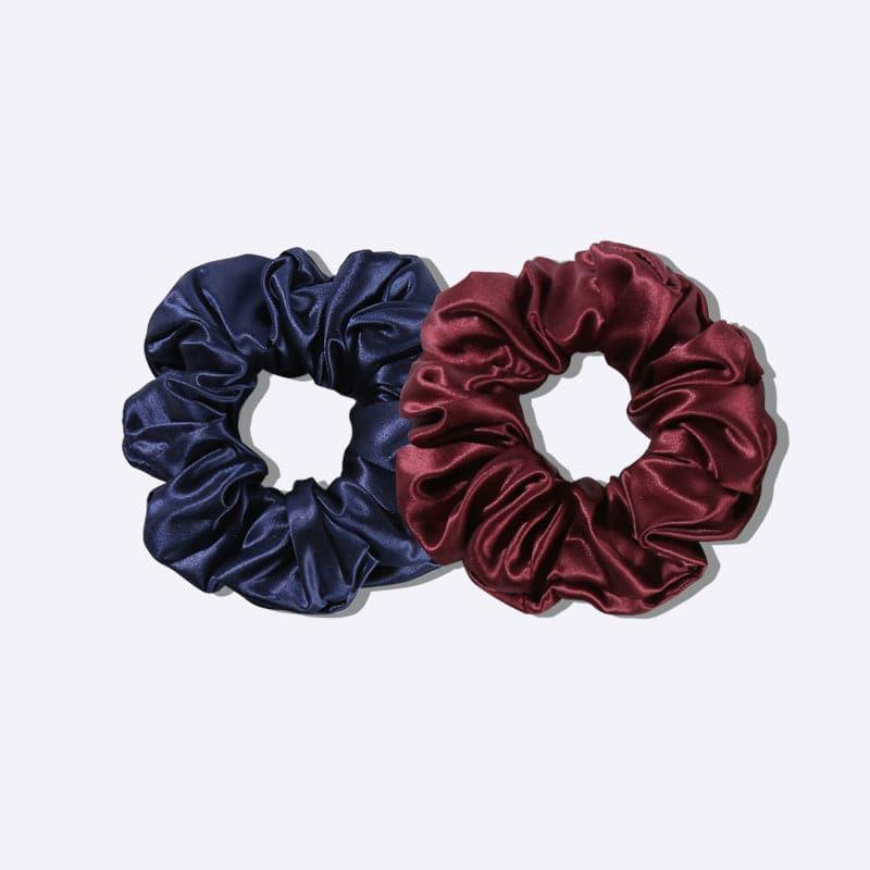 22 Momme Large Silk Hair Scrunchies 2PCS - DAISYSILK