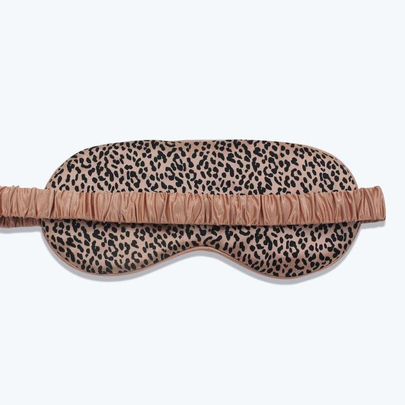 22 Momme Silk Eye Mask, Leopard Print