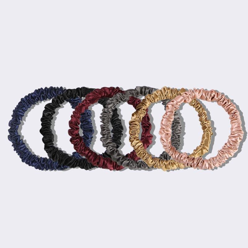 22 Momme Silk Mini Scrunchies 6PCS - DAISYSILK