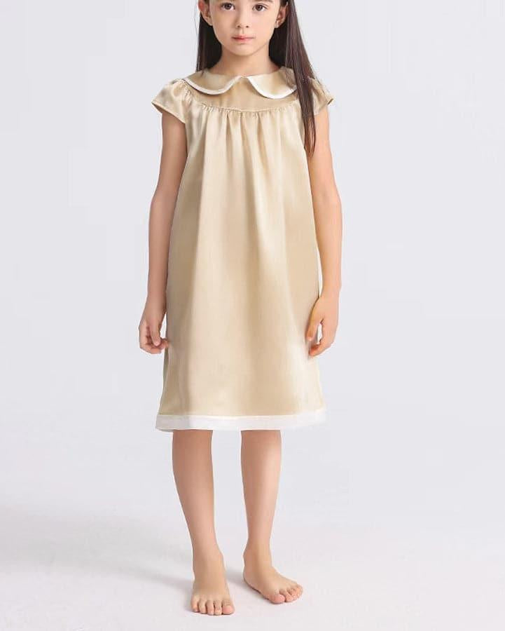 Kids Baby Girl Silk Nightgown - DAISYSILK