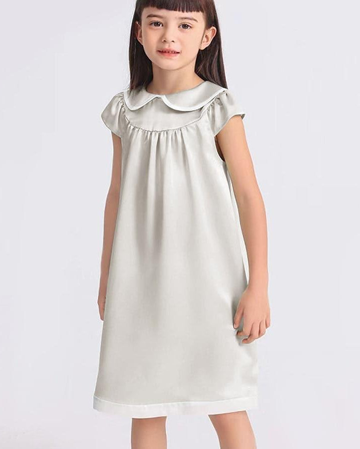 Kids Baby Girl Silk Nightgown - DAISYSILK