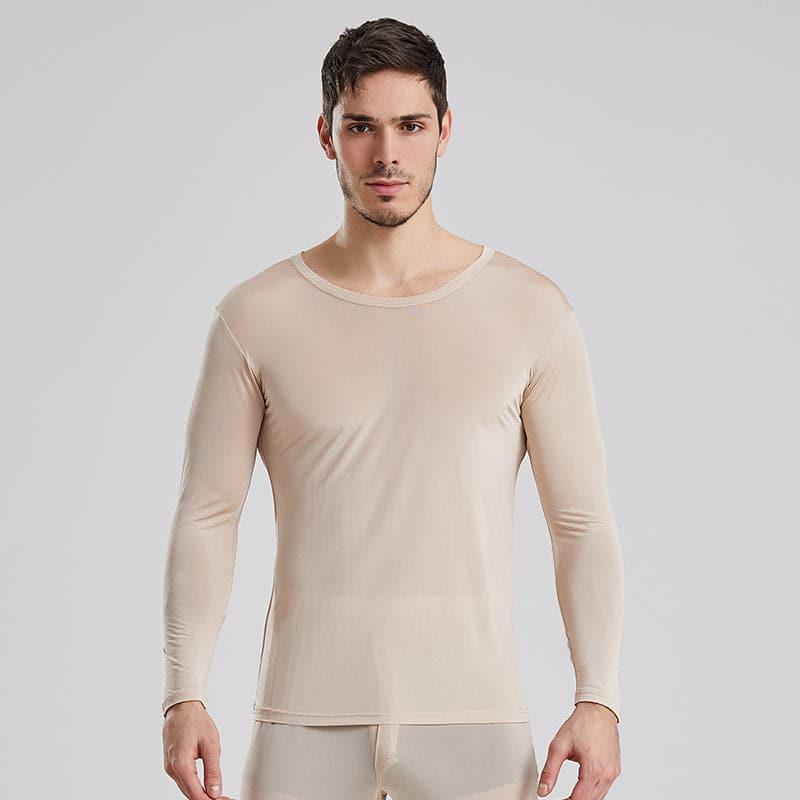 Men's 100% Silk Lightweight Thermal Underwear Set - DAISYSILK