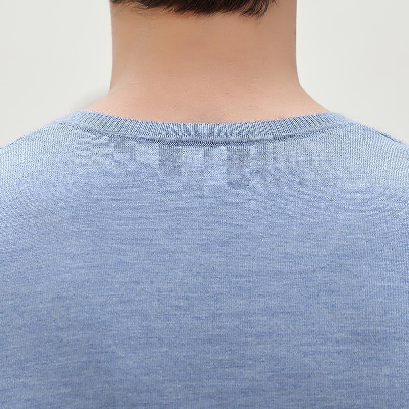 Short Sleeve Cashmere Sweater for Men - DAISYSILK