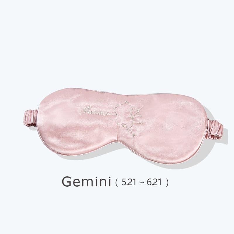 12 Constellation Pink Silk Sleep Mask 22 Momme - DAISYSILK