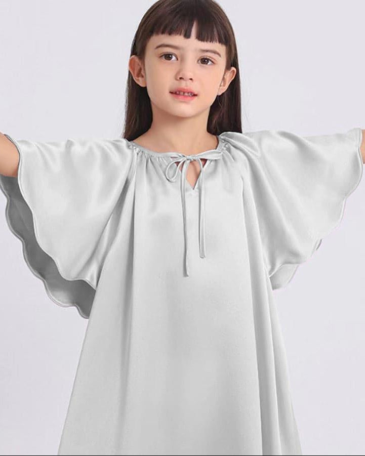 Bat-sleeved Nightdress for Girl - DAISYSILK
