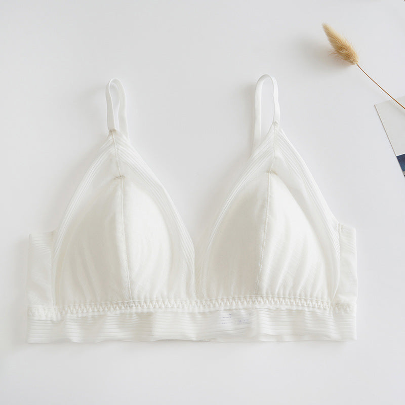 Concise Lace Comfy Silk Bralette Bra - DAISYSILK