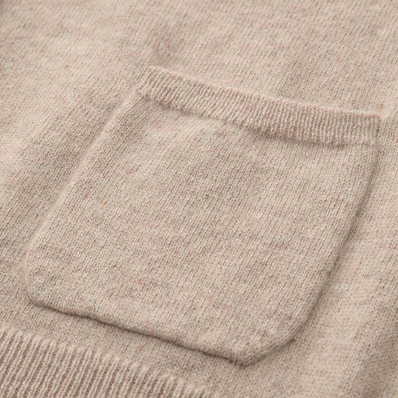 Crewneck Pure Cashmere Cardigan - DAISYSILK