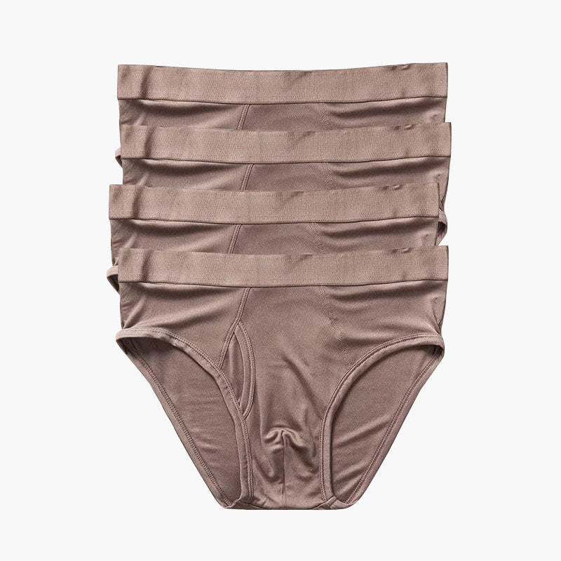4Pcs Men's Silk Knit Briefs - DAISYSILK