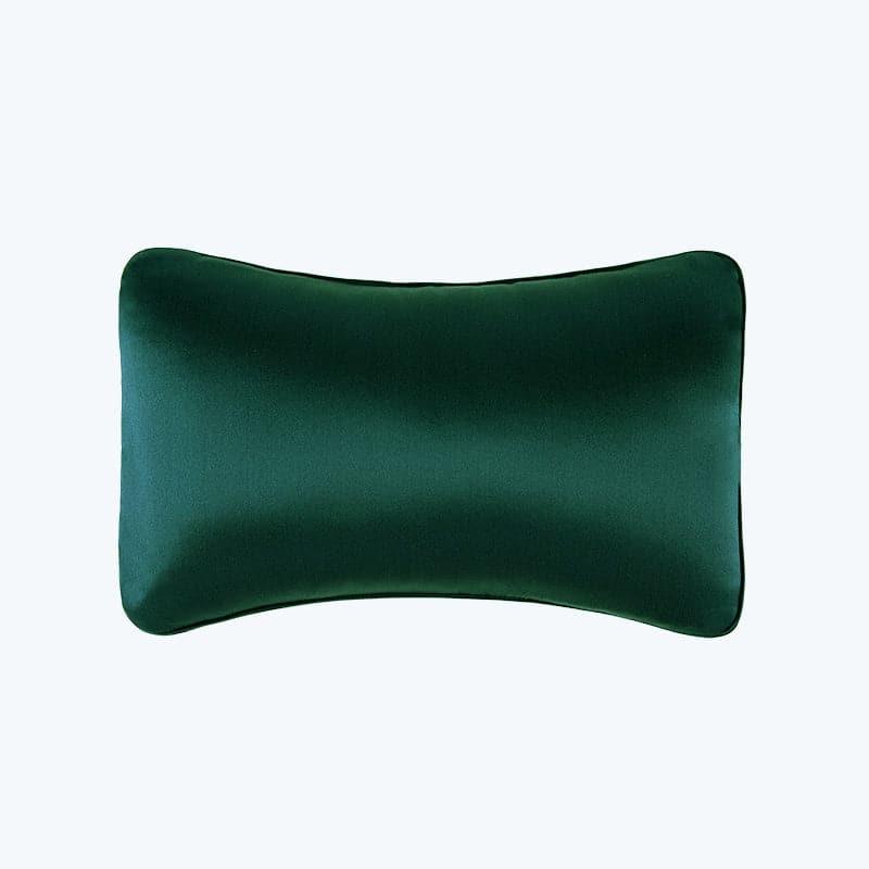 Silk Car Headrest Neck Pillow, Green