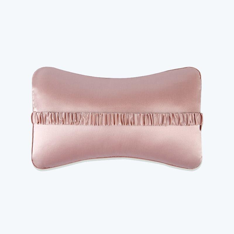 Silk Car Headrest Neck Pillow, Pink