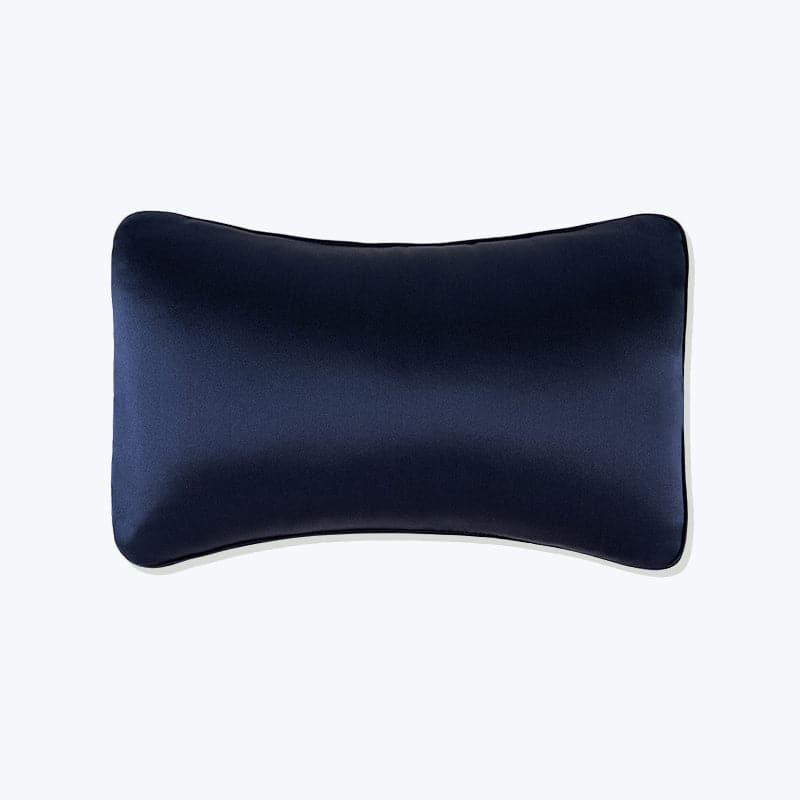 Silk Car Headrest Neck Pillow, Navy