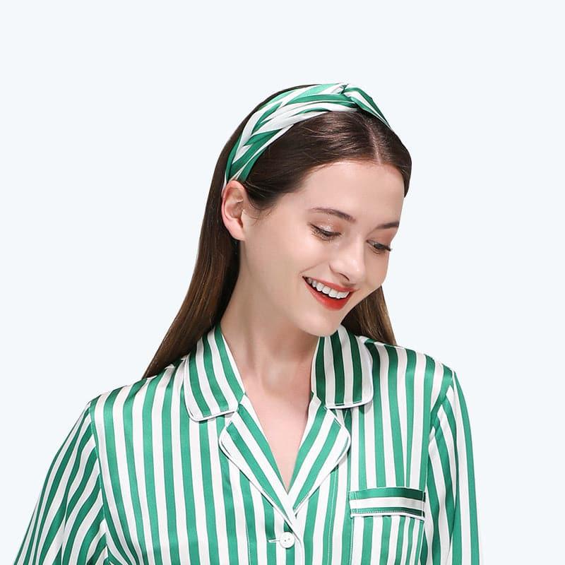 Fashion 3CM Stripe Hair Band, Green