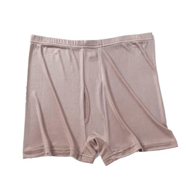 Large Elasticity Knit Soft Silk Boxer Shorts