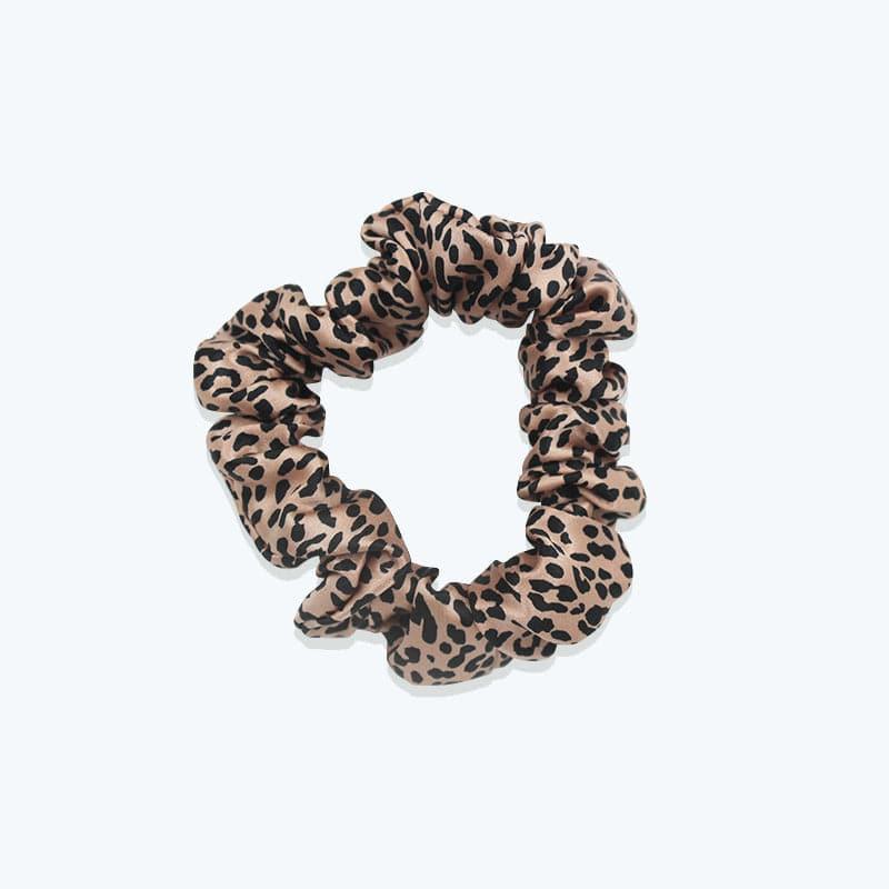 Leopard Fashion Silk Hair Bands Scrunchy - DAISYSILK
