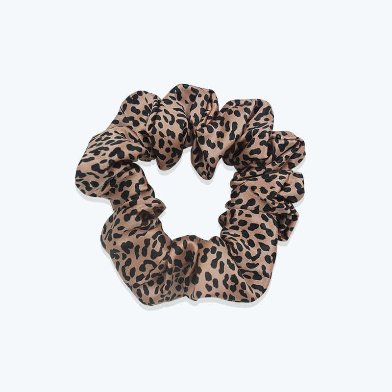 Leopard Fashion Silk Hair Bands Scrunchy - DAISYSILK