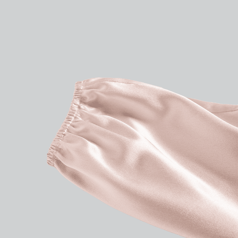 Long Silk Shirt Pajamas Sleepwear For Girl - DAISYSILK