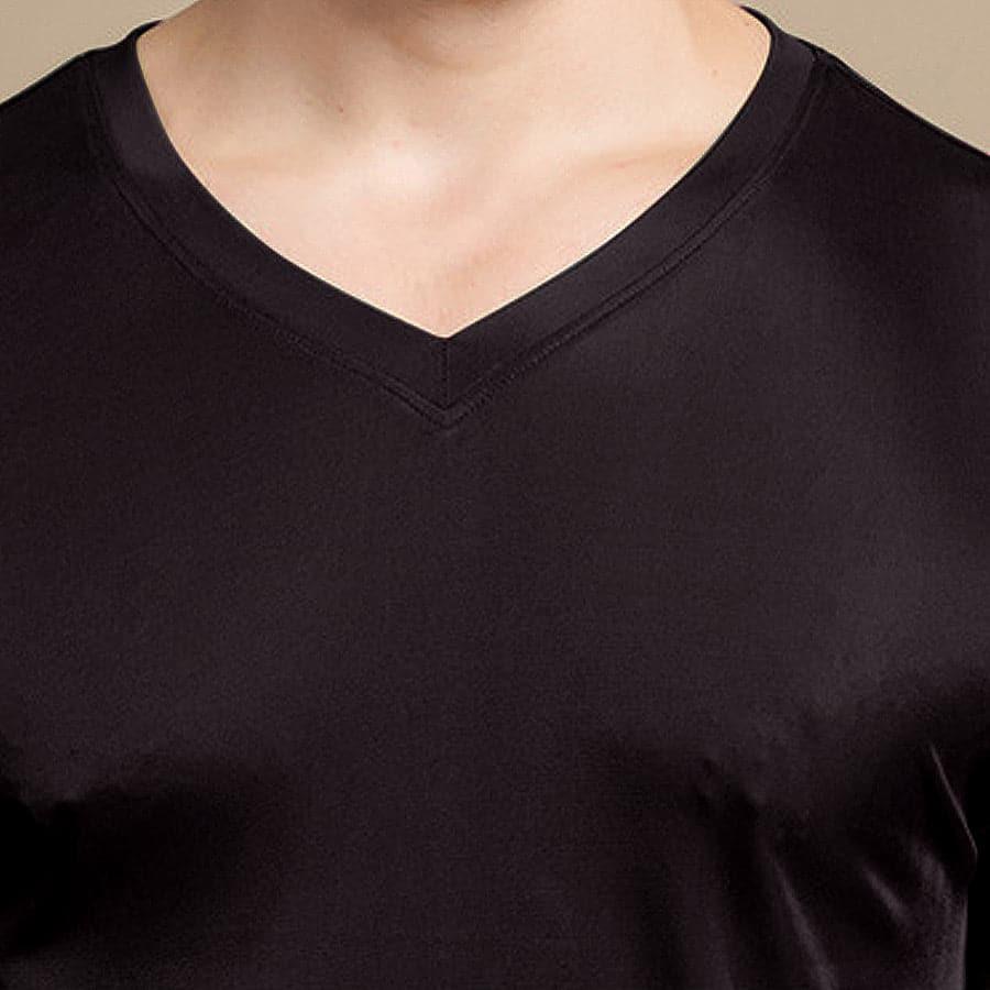 Men's Basic Style Silk Knit T-Shirt - DAISYSILK
