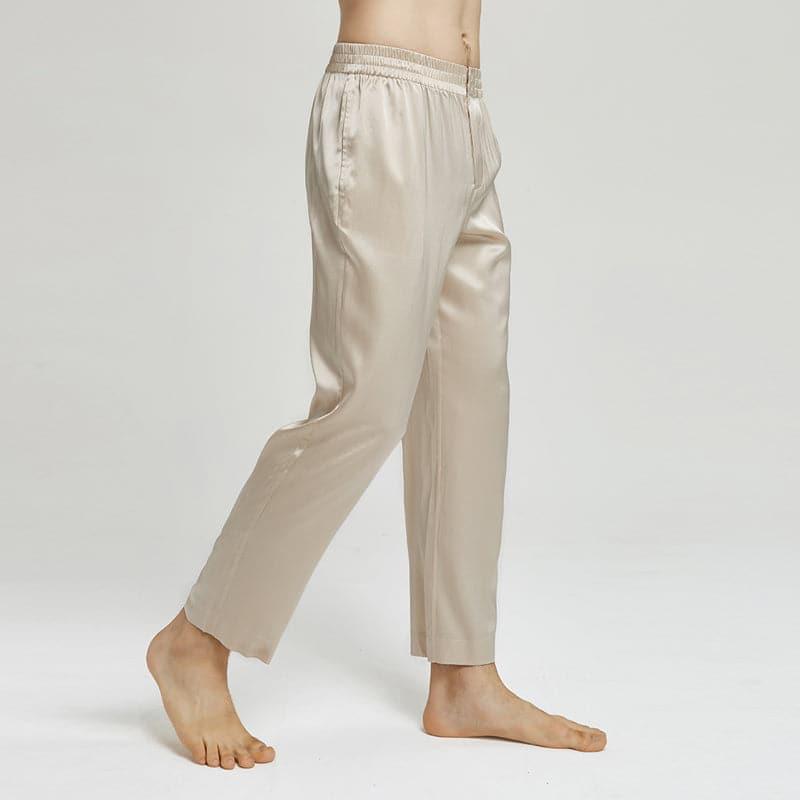 Men's Silk Pajama Pants Sleep Pants - DAISYSILK