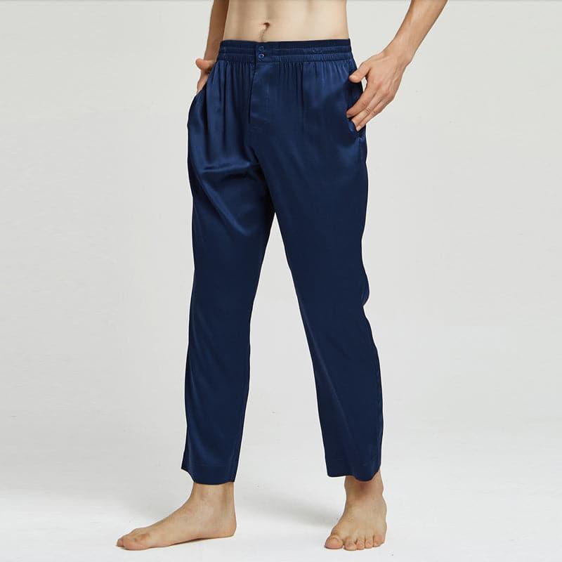 Men's Silk Pajama Pants Sleep Pants - DAISYSILK