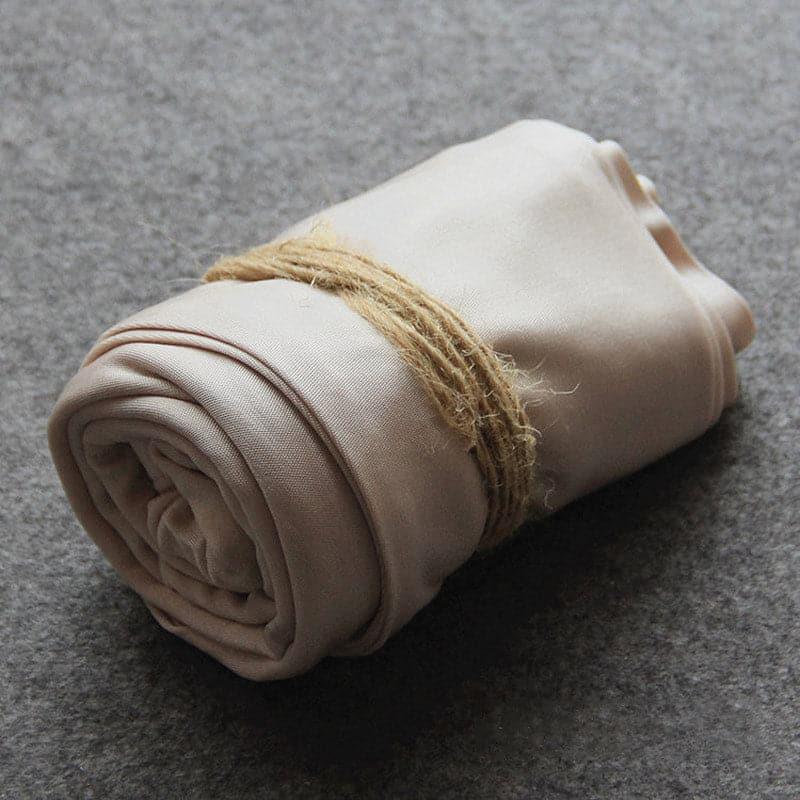 Mulberry Silk Long Thermal Underwear Set for Women Beige